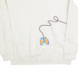 LEVI'S Womens Sweatshirt White S