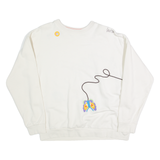 LEVI'S Womens Sweatshirt White S