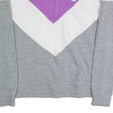 FILA Womens Sweatshirt Purple 1/4 Zip S