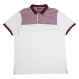 PIERRE CARDIN Mens Polo Shirt White 2XL