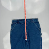 Carhartt Double Knee Carpenter Jeans - 38W 32L Blue Cotton