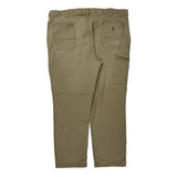 Carhartt Carpenter Trousers - 40W 32L Khaki Cotton