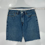 Levis Denim Shorts - 30W 11L Blue Cotton