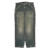 Unbranded Cargo Carpenter Jeans - 35W 32L Grey Cotton