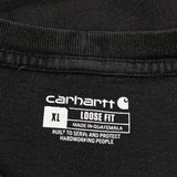 Carhartt Long Sleeve T-Shirt - XL Black Cotton