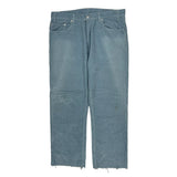 505 Levis Cord Trousers - 38″ Waist Blue Cotton Blend