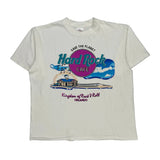 Kingdom Of Rock & Roll Hard Rock Cafe Graphic T-Shirt - Large White Cotton