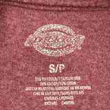 Dickies T-Shirt - Small Red Polyester Blend