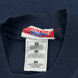 Anvil Graphic T-Shirt - Large Navy Cotton Blend