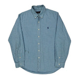 Ralph Lauren Checked Shirt - Large Blue Cotton