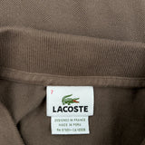 Lacoste Polo Shirt - 2XL Brown Cotton
