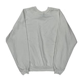 90S Blank Ultra Fleece Sweatshirt - Large White Cotton