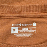 Carhartt T-Shirt - 2XL Orange Cotton