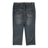 Fusai Hip Hop Jeans - 36W 28L Grey Denim