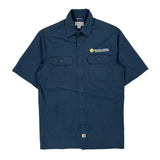 Carhartt Short Sleeve Shirt - Medium Blue Cotton