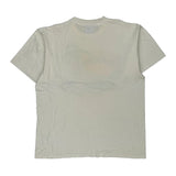 Oneita Single Stitch T-Shirt - Large White Cotton