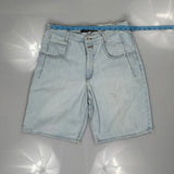 Guess Denim Shorts - 32W 10L Light Wash Cotton