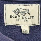 Ecko Unltd Striped Sweatshirt - XL Blue Cotton