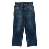 Colorful Stitching Rocawear Hip Hop Jeans - 33W 31L Blue Denim