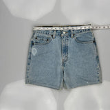 Levis Boot Cut Denim Shorts - 28W 10L Light Wash Cotton