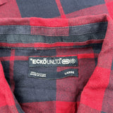 Ecko Unltd Checked Flannel Shirt - Large Navy Cotton