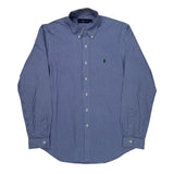 Ralph Lauren Checked Shirt - Large Blue Cotton