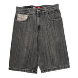 Southpole Baggy Denim Shorts - 34W 13L Gray Denim