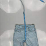 501 Levis Jeans - 27W 29L Light Wash Cotton