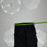 Dakota Grizzly Cargo Trousers - 34W 32L Black Cotton