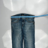 Silver Contrast Stitch Jeans - 34W 27L Light Wash Cotton