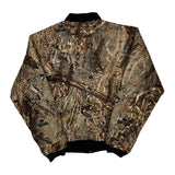 Mossy Oak Camo Bomber Jacket - Small Brown Polyester