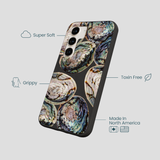 Black Abalone Shells Samsung Galaxy S23 Case