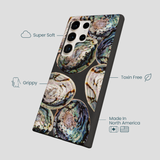 Black Abalone Shells Samsung Galaxy S24 Ultra Case