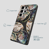 Black Abalone Shells Samsung Galaxy S25 Ultra Case