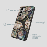 Black Abalone Shells Samsung Galaxy S25 Case