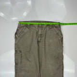 Carhartt Carpenter Trousers - 38W 30L Khaki Cotton