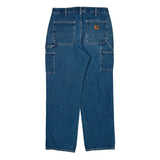 Carhartt Carpenter Jeans - 33W 32L Blue Cotton