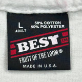 Bobcats Fruit Of The Loom College T-Shirt - Large White Cotton Blend