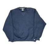 Russell Athletic Sweatshirt - XL Navy Cotton Blend