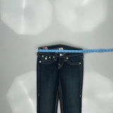 True Religion Skinny Jeans - 28W US 2 Dark Wash Cotton Blend