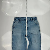 Dungaree Fit Carhartt Double Knee Carpenter Jeans - 32W 32L Blue Cotton