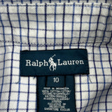 Age 10 Ralph Lauren Shirt - Medium Blue Cotton
