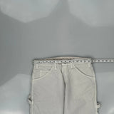 Dickies Double Knee Carpenter Trousers - 31W 32L White Cotton