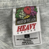 Single Stitch Funny Girl Musical Fruit Of The Loom Graphic T-Shirt - XL Gray Cotton