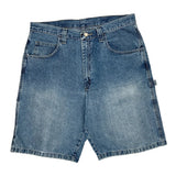 Wrangler Carpenter Shorts - 34W 10L Blue Cotton