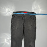 Dickies Carpenter Pants - 34W 32L Gray Cotton
