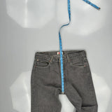 501 Levis Jeans - 34W 30L Grey Cotton