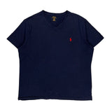 Polo By Ralph Lauren T-Shirt - Large Navy Cotton