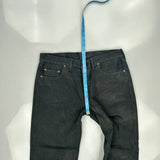 501 Levis Jeans - 36W 32L Black Cotton