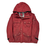 Armani Exchange Checked Parka - Large Red Polyester